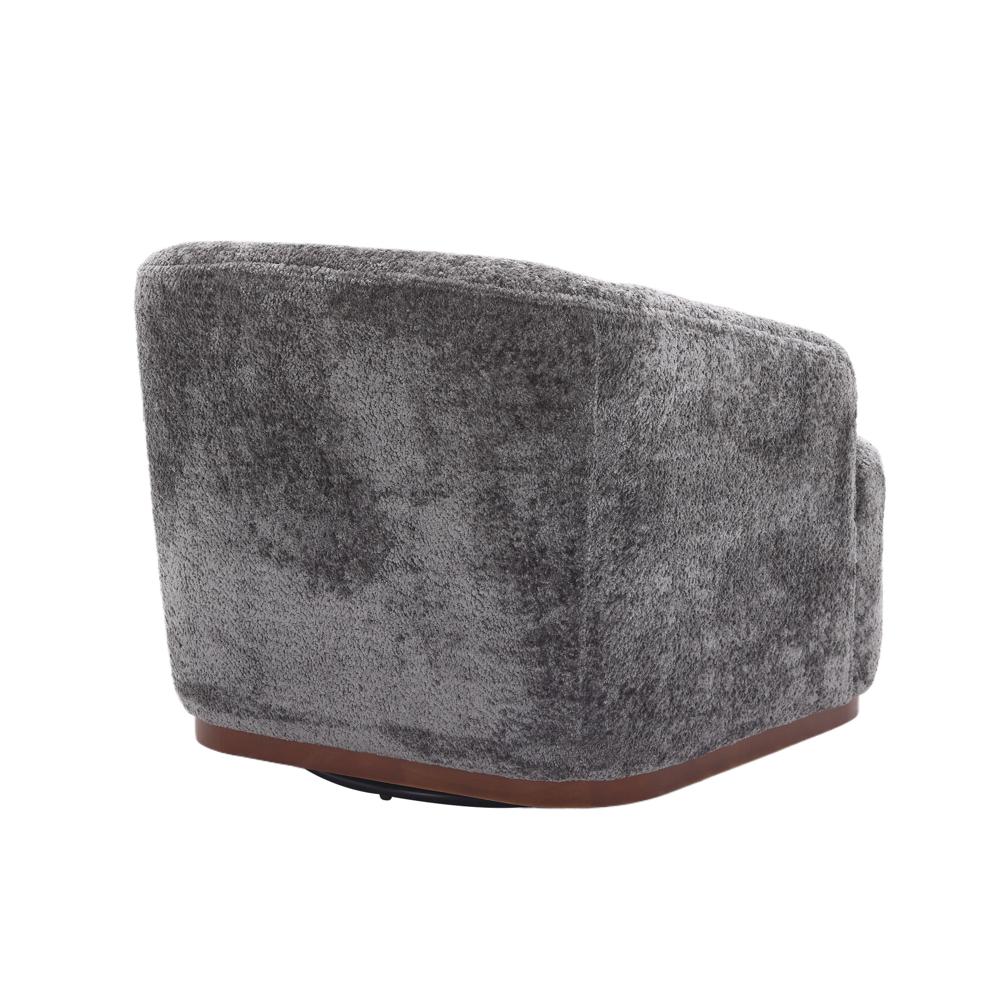 Coolmore Swivel Barrel Chair, Comfy Round Accent Sofa Chair For Living Room, 360 Degree Swivel Barrel Club Chair, Leisure Arm Chair For Nursery, Hotel, Bedroom, Office, Lounge Gray Boucle Gray Primary Living Space Foam Boucle