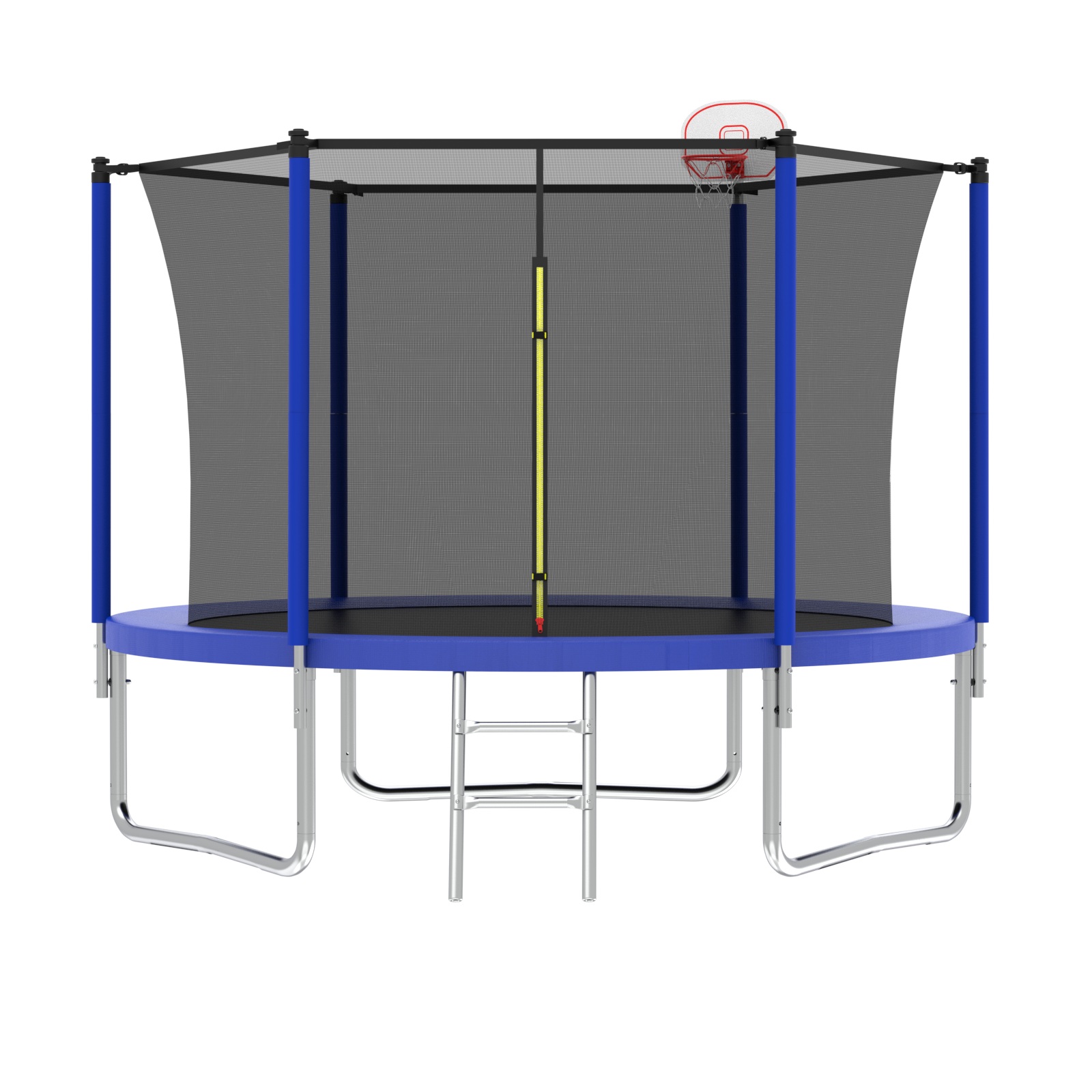 8Ft Trampoline Blue Blue Metal