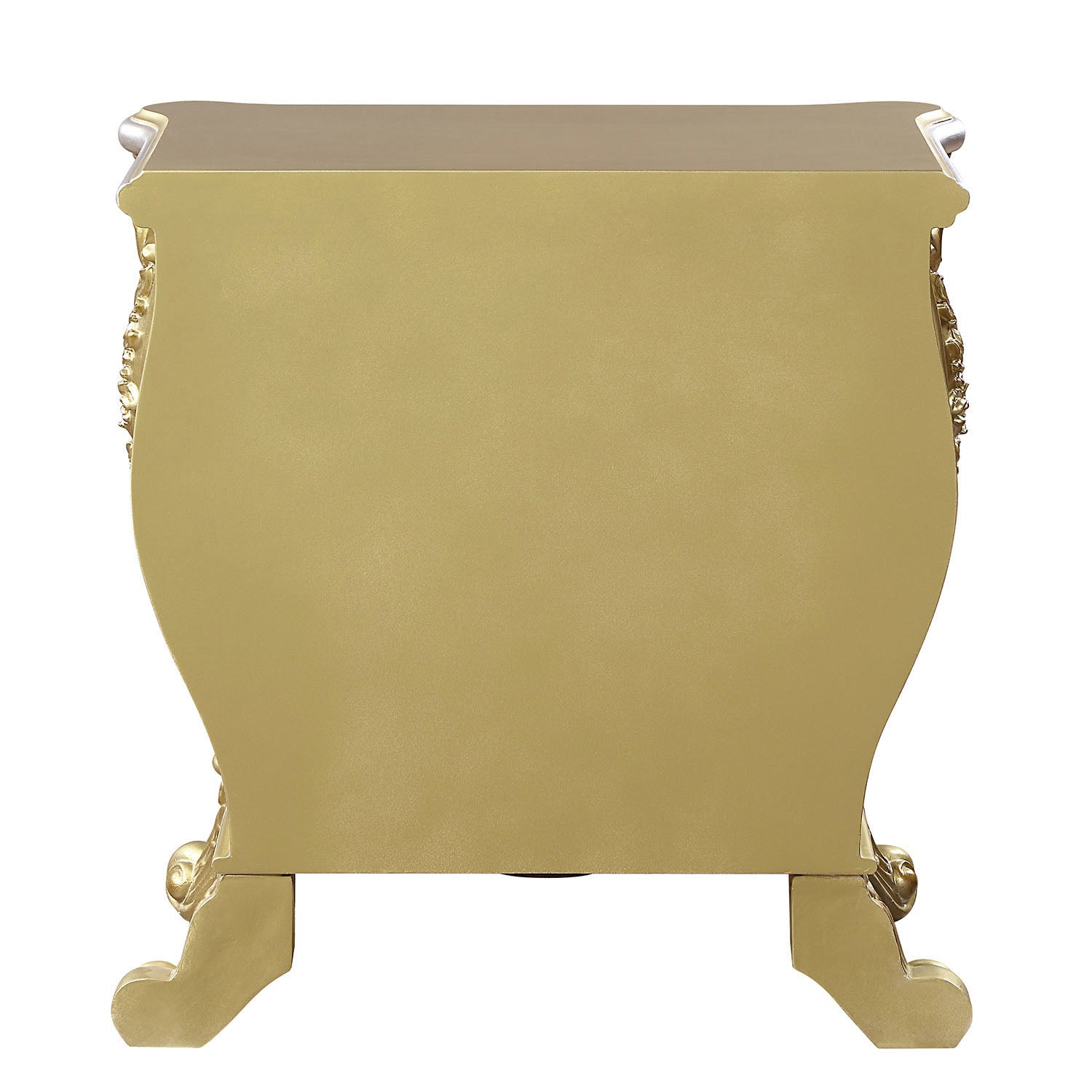 Gold 3 Drawer Nightstand Gold 3 Drawers Bedroom Rectangle Felt Lined Drawers Wood Plastic