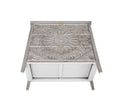 3 Drawer Cabinet, American Furniture, Suitable For Bedroom, Living Room, Study Light Grey Mdf