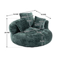Coolmore Lazy Sofa Durable Comfort Lounger High Back Bean Bag Chair Couch With Three Pillows For Adults And Kids, Indoor & Outdoor, Single Gaming Sofa Chair For Bedroom,Office Emerald Chenille Emerald Foam Chenille 1 Seat