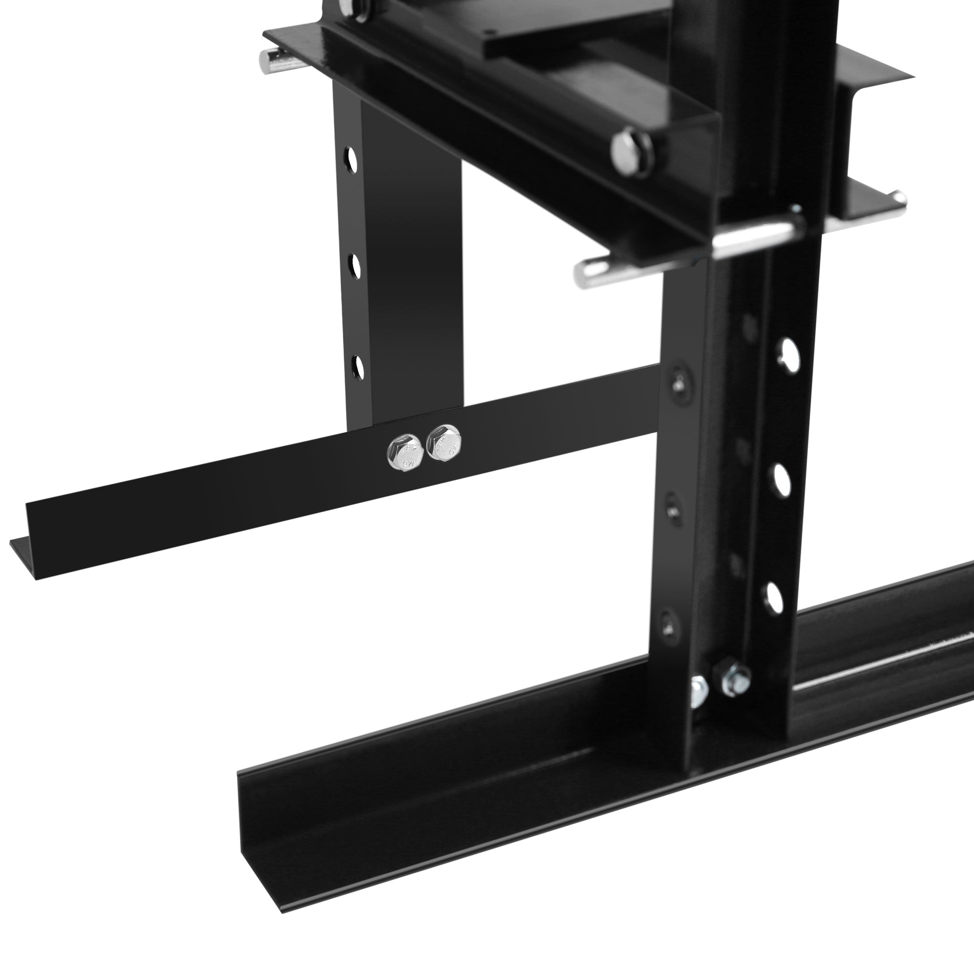 6 Ton Hydraulic Shop Floor Press, With Pressure Gauge Steel H Frame Shop Press With Steel Plates Adjustable Working Table, Black Black Steel