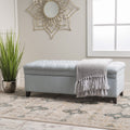 Juliana Storage Ottoman Blue Fabric