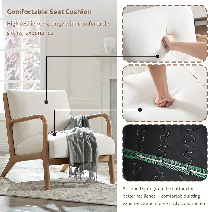 Living Room Accent Arms Bedroom,Office,Apartment, Reading Chair, Singl