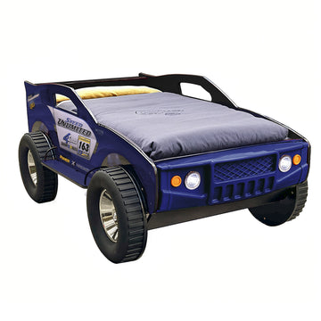 Unlimited Speed Jeep Bed Twin Blue,Blue Cars Mdf