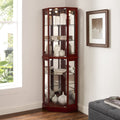 6 Shelf Corner Curio Display Cabinet With Lights