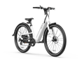 Electric Bike W 40 Miles Max Operating Range And 25 Mph Max Speed White White Aluminum