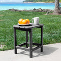 HDPE Compact Side Table, Perfect for Indoor Outdoor black-hdpe
