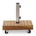 Ralph Square Umbrella Base Teak Concrete