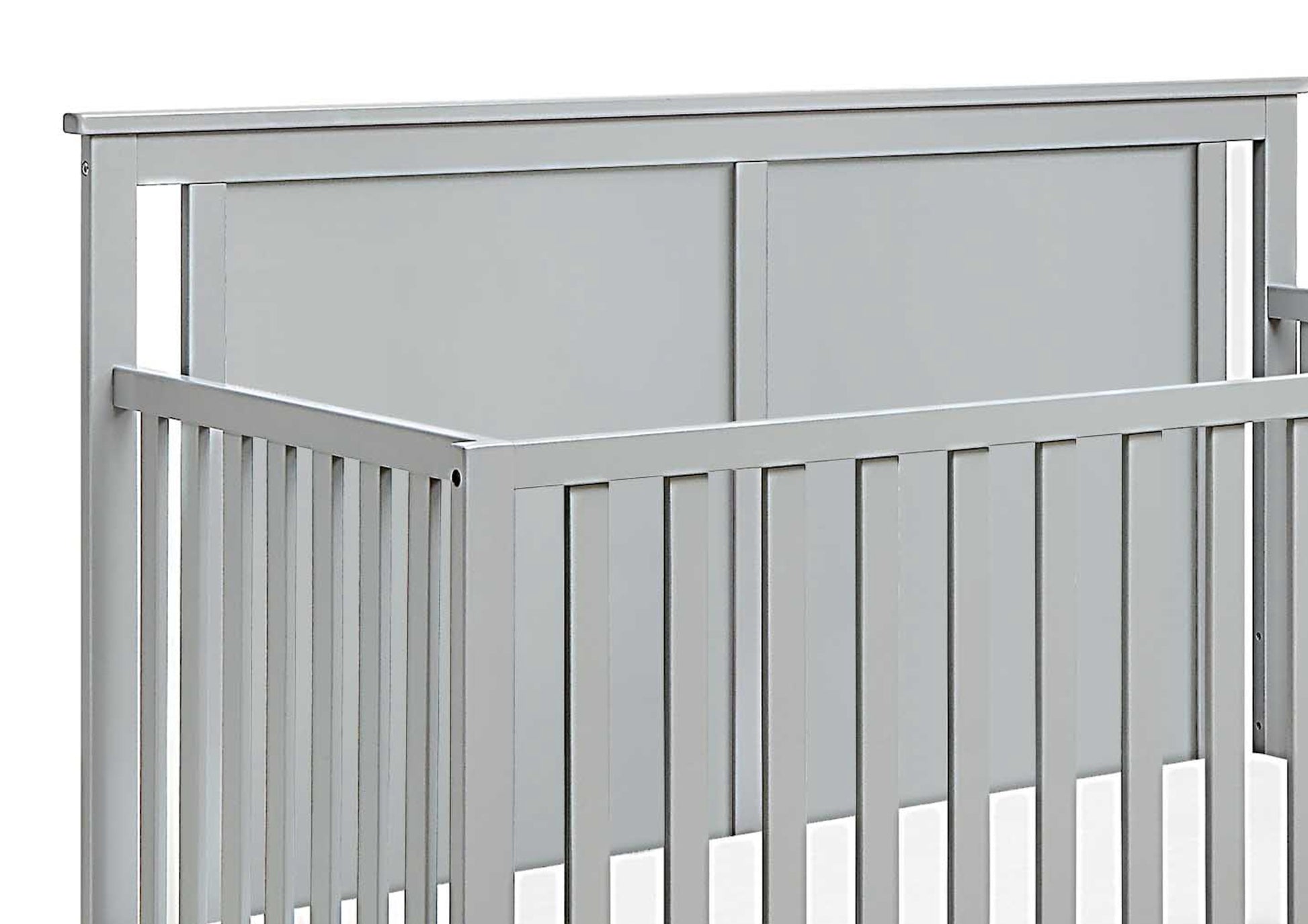 Connelly Mini Crib With Mattress Pad Gray Rockport Gray Grey Wood