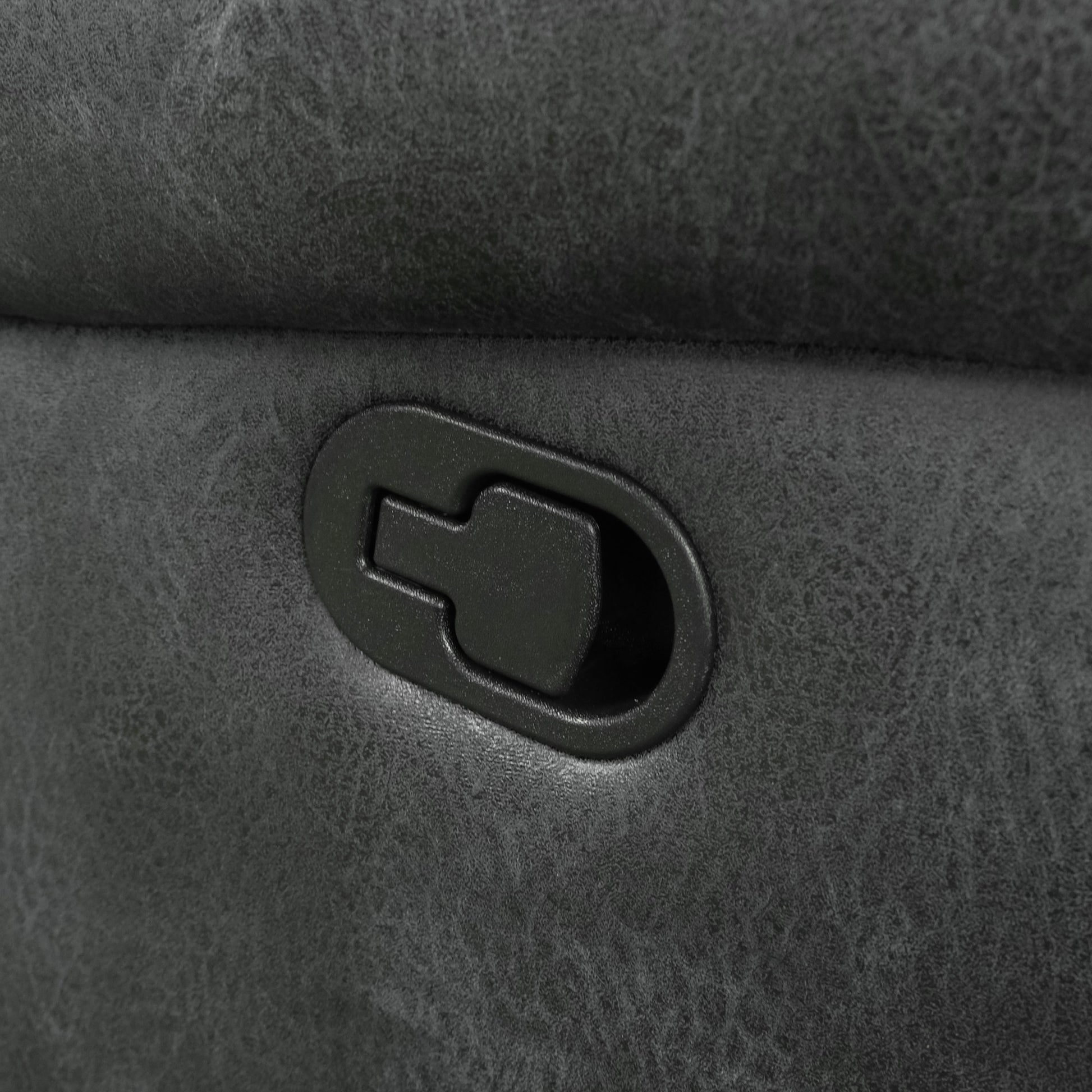 Ferrar Gray Reclining Sofa Gray Foam Solid Wood 3 Seat