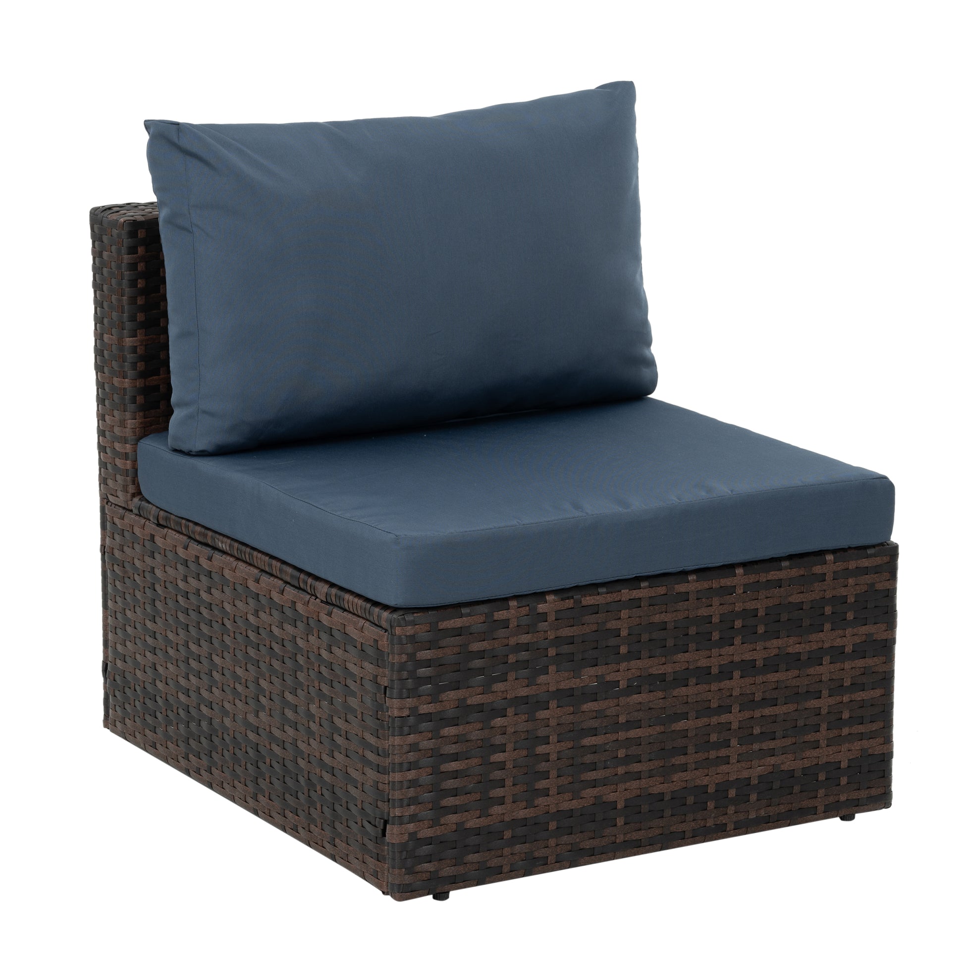 Patio Furniture, Outdoor Furniture, Seasonal Pe Wicker Furniture, 5 Set Wicker Furniture With Tempered Glass Coffee Table Brown Seats 4 Pe Rattan Iron Waterproof Fabric