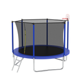 8Ft Trampoline Blue Blue Metal