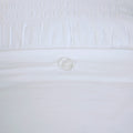 4 Piece Cotton Seersucker Duvet Cover Set Queen White Cotton