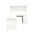 Home Office Computer Desk White Particle Board Mdf