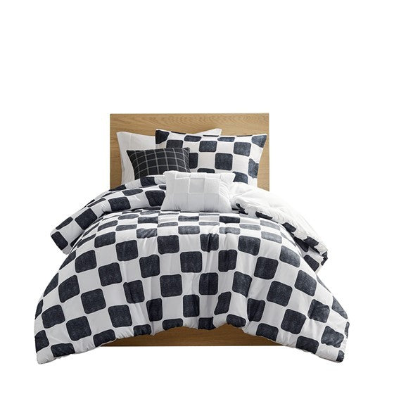 Checkered Comforter Set Twin Twin Xl Twin Multicolor Polyester