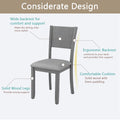 Dining Chairs Set For 4,Kitchen Chair With Padded Seat, Side Chair For Dining Room, Gray Gray Foam Rubber Wood