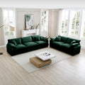 Family Sofa Set Deep Seat Sofa, Warm Sofa For Home Cinema And Living Room, One 2 Seater Sofa And One 3 Seater Sofa,Green Corduroy Green Corduroy 5 Seat