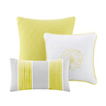 Printed Cotton Sateen Comforter Set Taupe Grey Yellow Cal King California King Yellow Grey Polyester