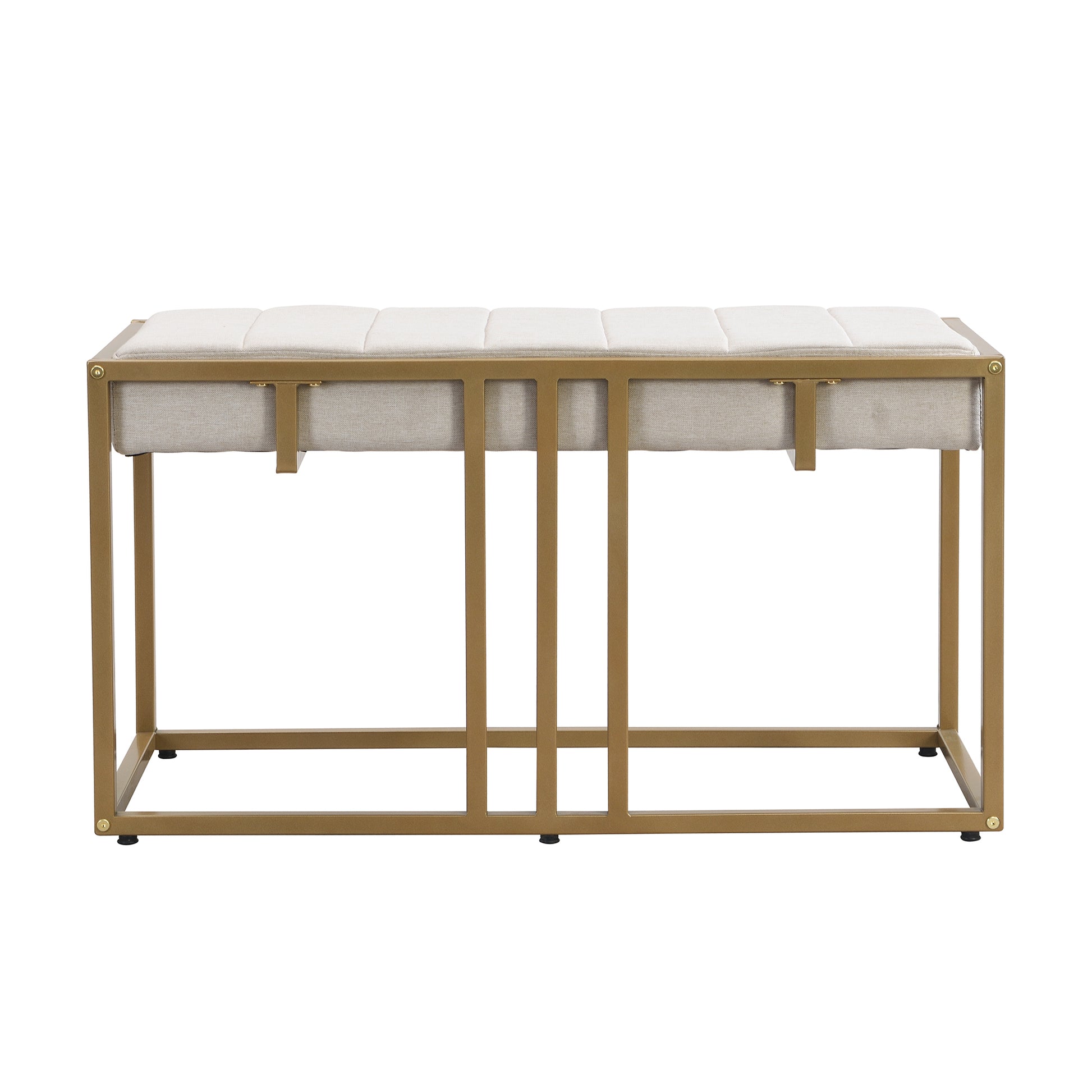 Modern Faux Marble 6 Piece Dining Table Set,60Inch Metal Kitchen Table Set With Upholstered Dining Chairs And Bench, Golden Metal Dining Room Bench Seating Rectangular Dining Table With Chair And Bench Metal Wood Golden Seats 6 60 Inches Farmhouse