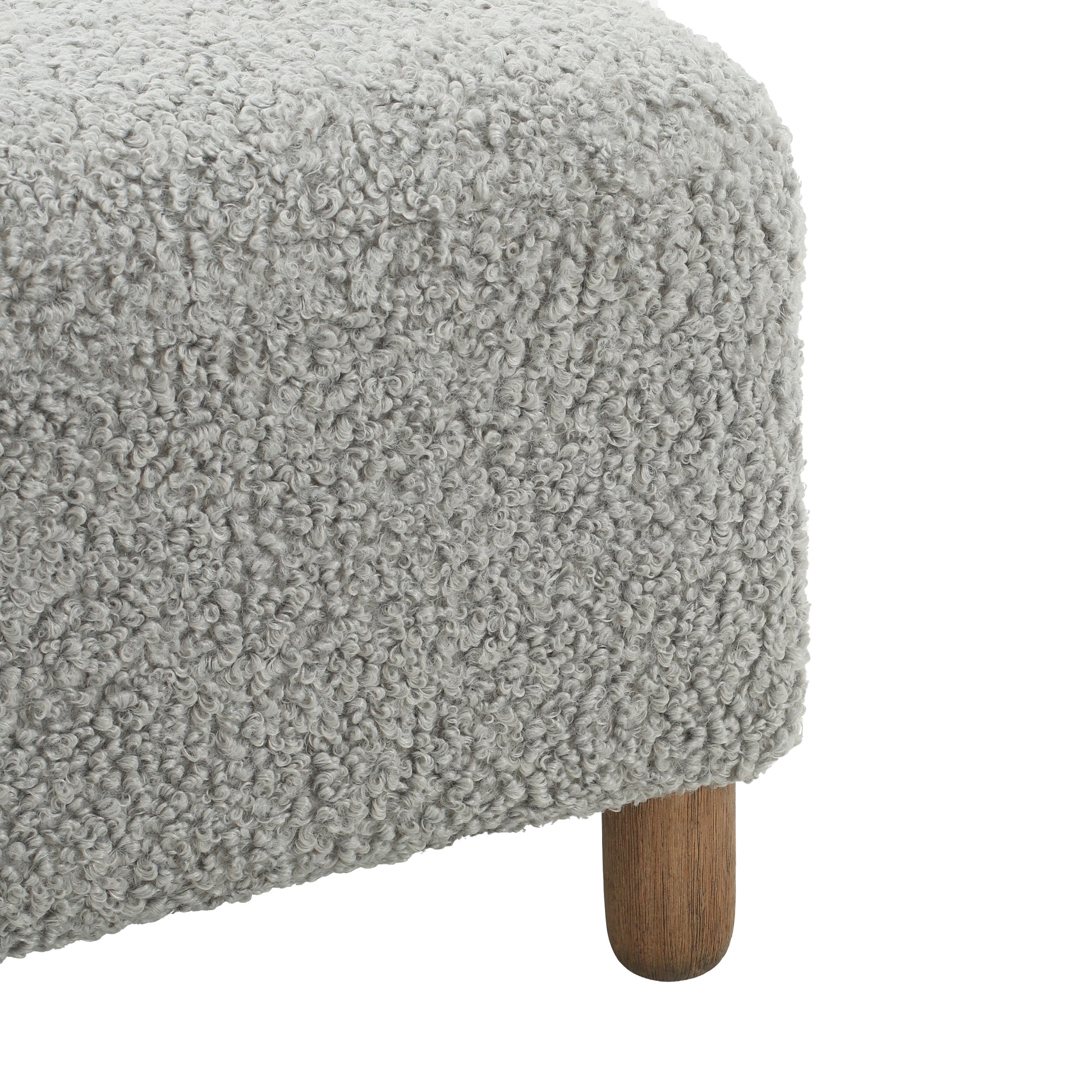 Comfortable Ottoman, Grey Grey Polyester Wood Polyester Or Polyester Blend Backless Solid Casual,Modern Pine Rectangle Armless Polyester Polyester
