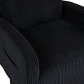 Jiada Upholstered Swivel Glider.Flannel Fabric.Rocking Chair For Nursery In Black.Modern Style One Left Bag Black Primary Living Space Foam Corduroy