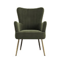 Amirra Green Accent Chair Green Foam Solid Wood