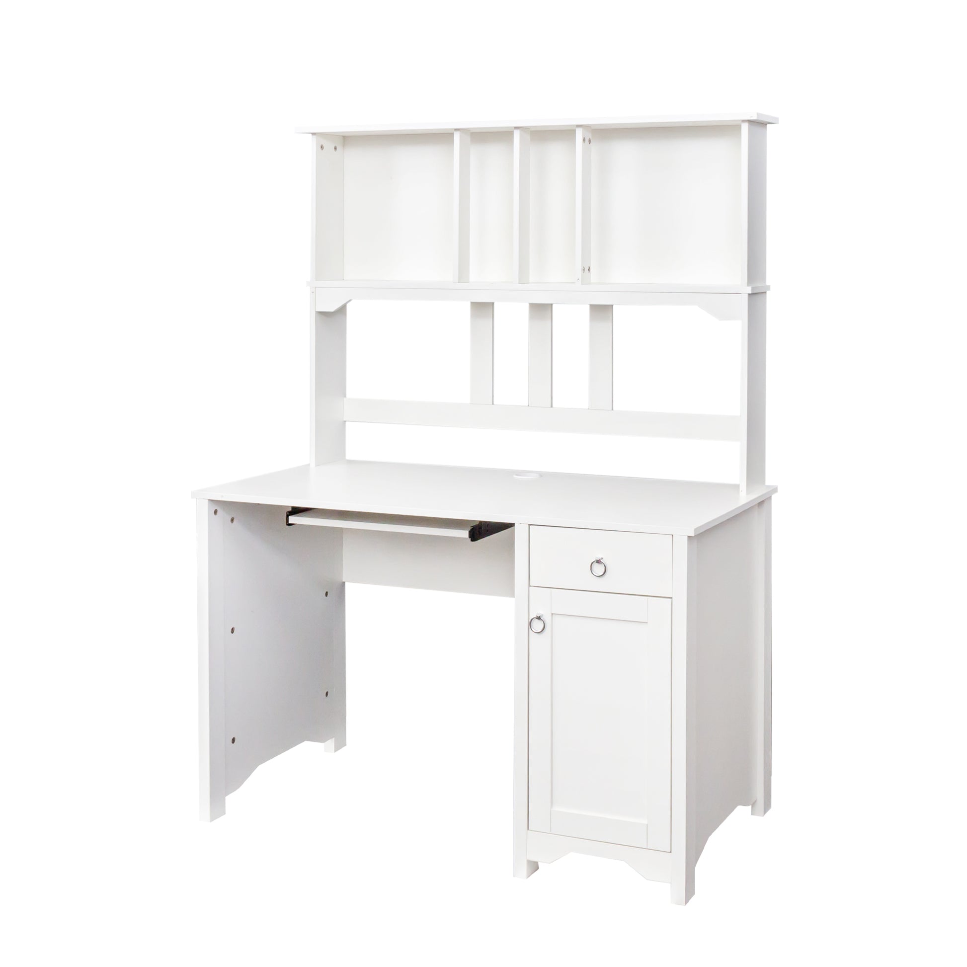 Home Office Computer Desk White Particle Board Mdf