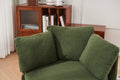 029 Teddy Fabric Swivel And Storage Chair With Back Cushion For Living Room,Green Green Primary Living Space Modern Foam Teddy