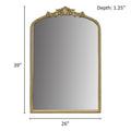 Beaded Arch Wall Decor Mirror Gold Mdf