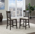 Napa 9 Piece Counter Height Dining Set Dark Brown Dark Brown Wood