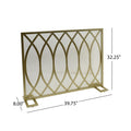 Fire Screen Gold Iron