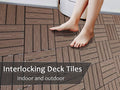 Wood Plastic Composite Deck Tiles Set Of 20Pcs, Composite Decking Resist Rust, Water, Weather, Easy To Diy & Maintain, Indoor&Outdoor,Ideal For Patios, Balconies, Rooftops, Decks, 12X12In Light Coffee Light Coffee Modern Plastic Wood Plastic