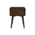 Avery Solid Wood Night Stand Brown Solid Wood