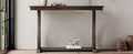 48 Inch Rustic Vintage Console Tablefarmhouse Style Entryway Table With Open Shelf And Sturdy Construction For Entryway And Living Room Walnut Walnut Distressed Finish Primary Living Space Antique,Rustic,Vintage Open Storage Console Tables Brushed