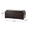 Drake Ottoman Espresso Leather