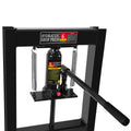 Hydraulic 6 Ton H Frame Garage Floor Adjustable Shop Press With Plates, 6T, Black Black Steel