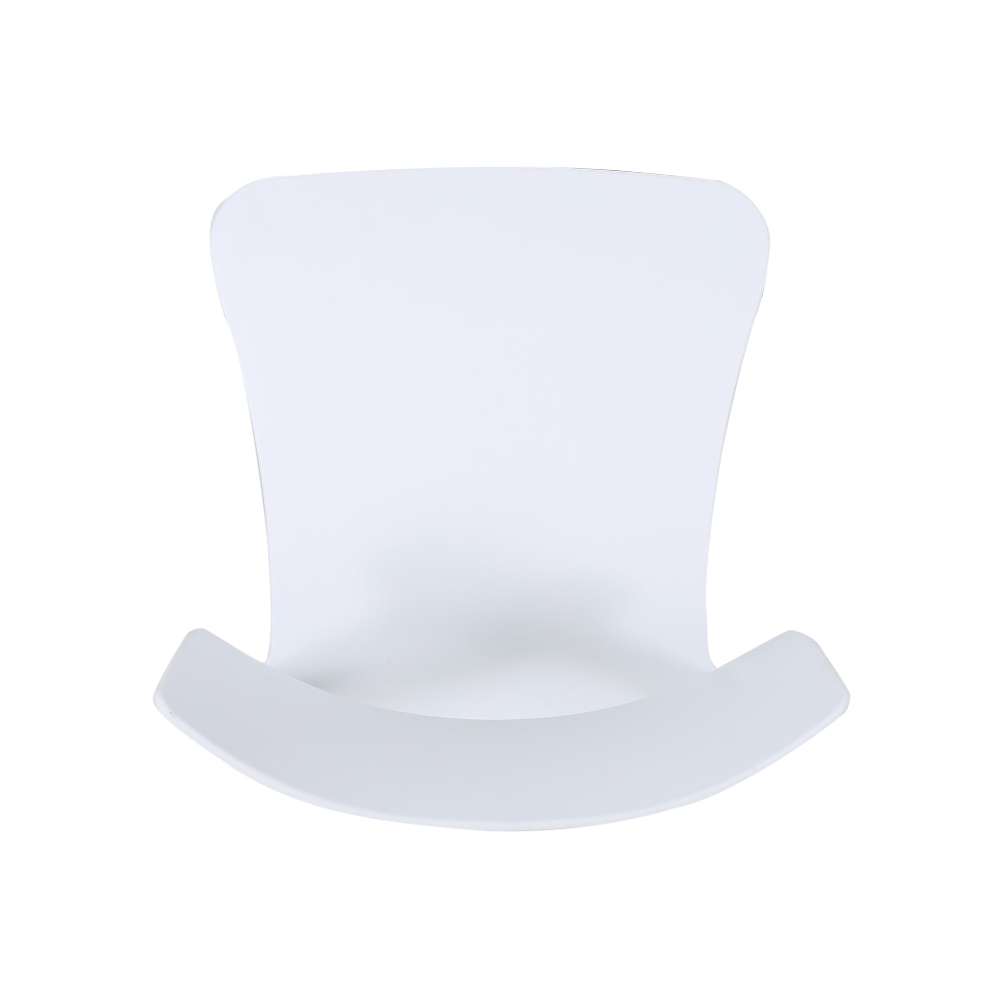 Plastic Dining Chair - White Polypropylene
