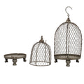 Set Of 2 Phineas Hanging Wire Mesh Candle Holders, L: D7X13