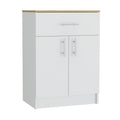 Oxford Pantry Cabinet, One Drawer, One Double Door Cabinet With Two Shelves Multicolor Mdf Engineered Wood