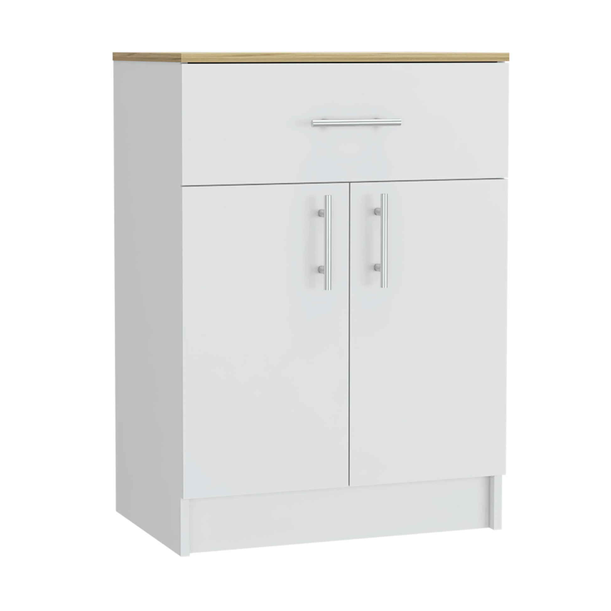 Oxford Pantry Cabinet, One Drawer, One Double Door Cabinet With Two Shelves Multicolor Mdf Engineered Wood