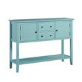 Sideboard Buffet Cabinet, Kitchen Buffet Storage Cabinet With Doors, Entryway Table Console Cabinet For Entryway Living Room, Aqua Green Old No:W1003138674 Teal Dining Room Adjustabel Shelves Mdf