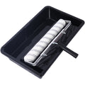 5Pc 18 Inch Paint Roller Kit 18 Inch Paint Roller 18 Paint Roller Tray Microfiber Paint Roller Sleeves Pack Of 3 White Abs