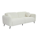 83.9''Upholstered Sofa For Living Room, Bedroom, And Apartments Beige Polyester 2 Seat