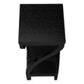 Accent Table, Side, End, Plant Stand, Square, Living Room, Bedroom, Black Laminate, Transitional Black Particle Board