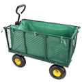 Flower Cart Garden Flower Cart Is Easier To Transport Firewood Green Cloth Bag Green Iron,Oxford Fabric