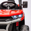 24V Ride On Truck 2 Seater Ride On Utv With 2X200W Motor Ride On Dump Truck With Dump Bed Shovel Ride On Car With Remote Control Electric Vehicle With Non Slip Tyre For Boys Girls Black Red Plastic