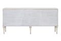 Ansaldo Console Cabinet, Pearl White & Silver Shimmer Finish Ac02506 White Wood