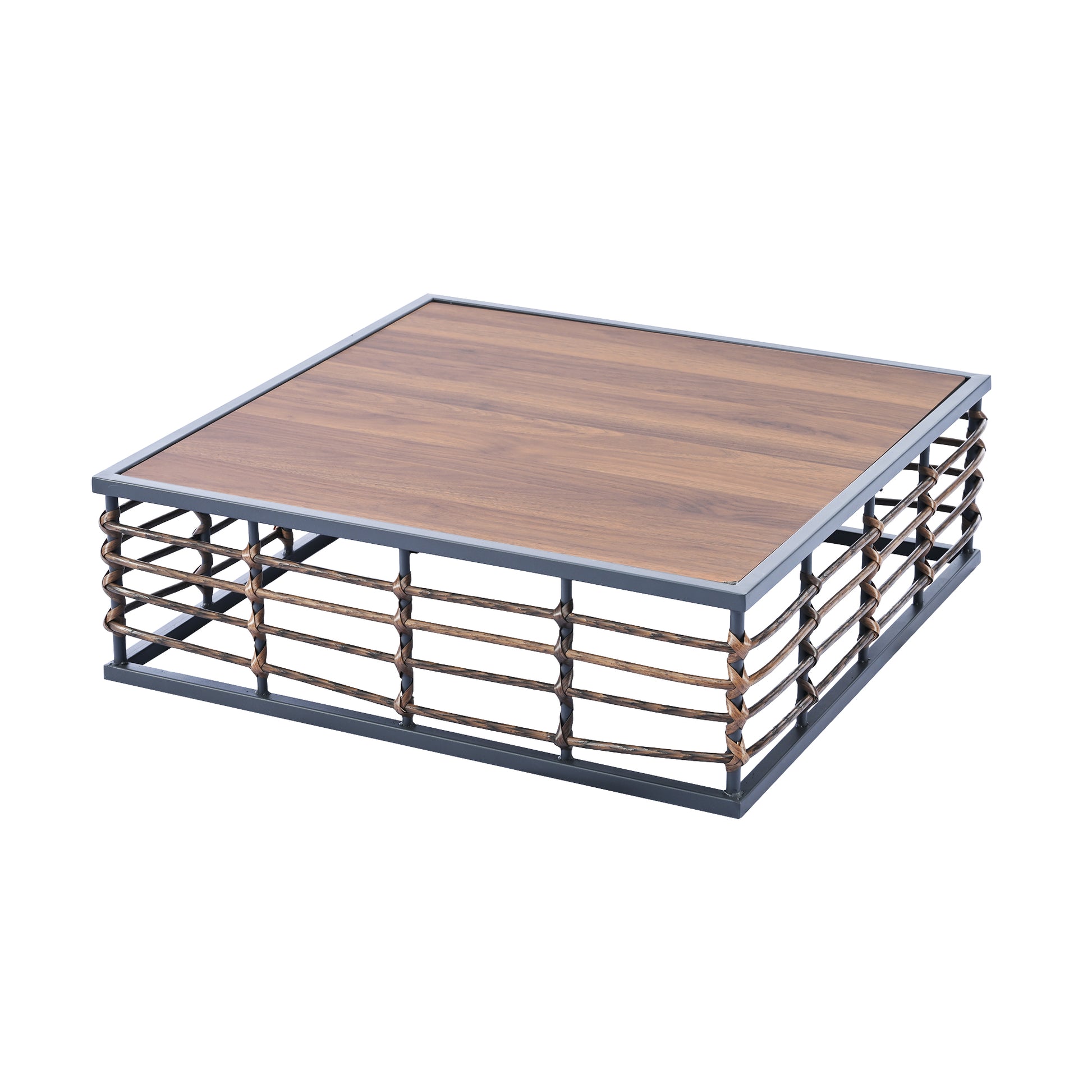 Modern Minimalist 7 Piece Metal Patio Sectional Sofa Set, All Weather Garden Conversational Furniture Set With Thick Cushions And Coffee Table For Indoor Outdoor, Gray Yes Deep Seating White Weather