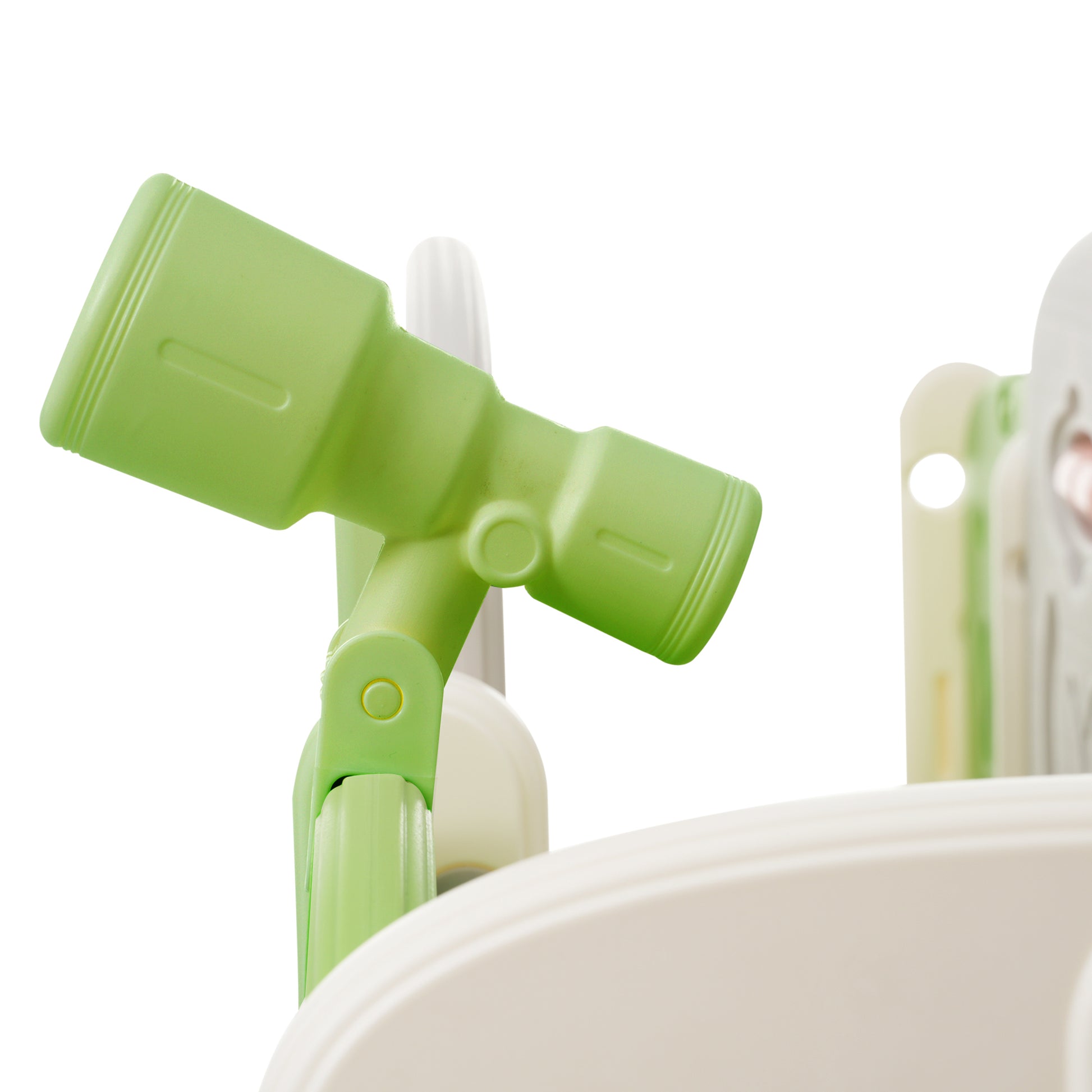 11 In 1 Toddler Slide, Kids Slide For Toddler Age 1 3 With Basketball Hoop, Kids Slide Playset Structure,Arch Tunnel And Telescope, Toy Storage Organizer For Toddlers, Kids Climbers Playground Green Cute 1 To 2 Years Hdpe Indoor & Outdoor Use